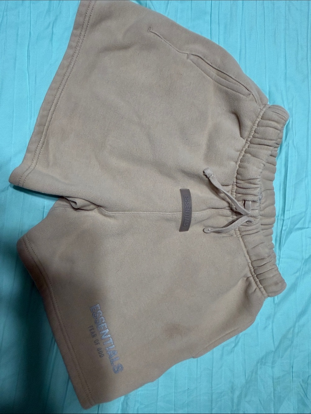 Essentials Tan Comfort Fleece Shorts